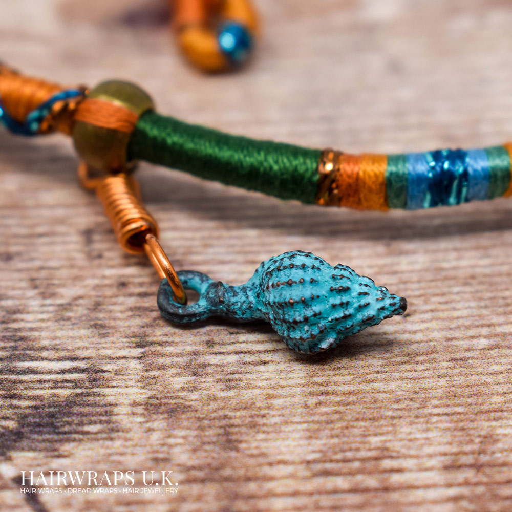 Boho Beach Hair Wrap Extension Sea Tangle Hairwraps U.K.